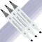 Artfinity Sketch Marker Sets - Set of 3 - Prune BV7-3, Vibrant, Professional, Dye-Based Alcohol Markers for Artists, Drawing, Travel, & More